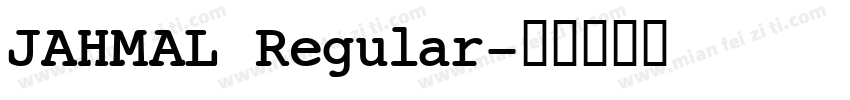 JAHMAL Regular字体转换